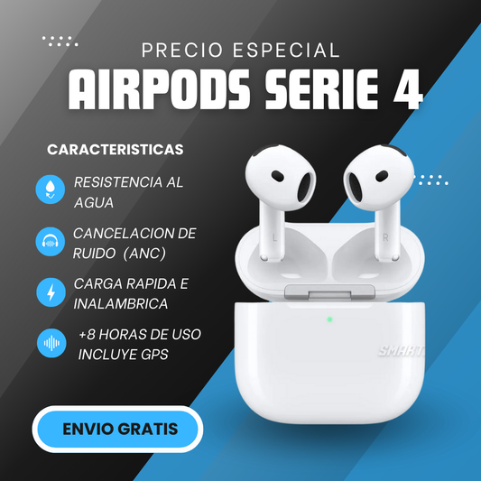 AIRPODS SERIE 4 (ANC) + ESTUCHE
